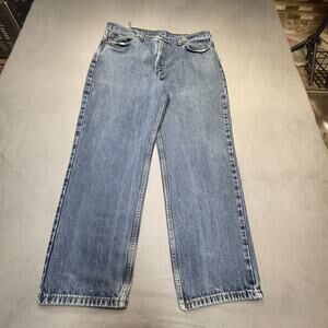 Levi's 550 Jeans Mens 36x28 Blue Relaxed Fit Straight Leg Denim Distressed